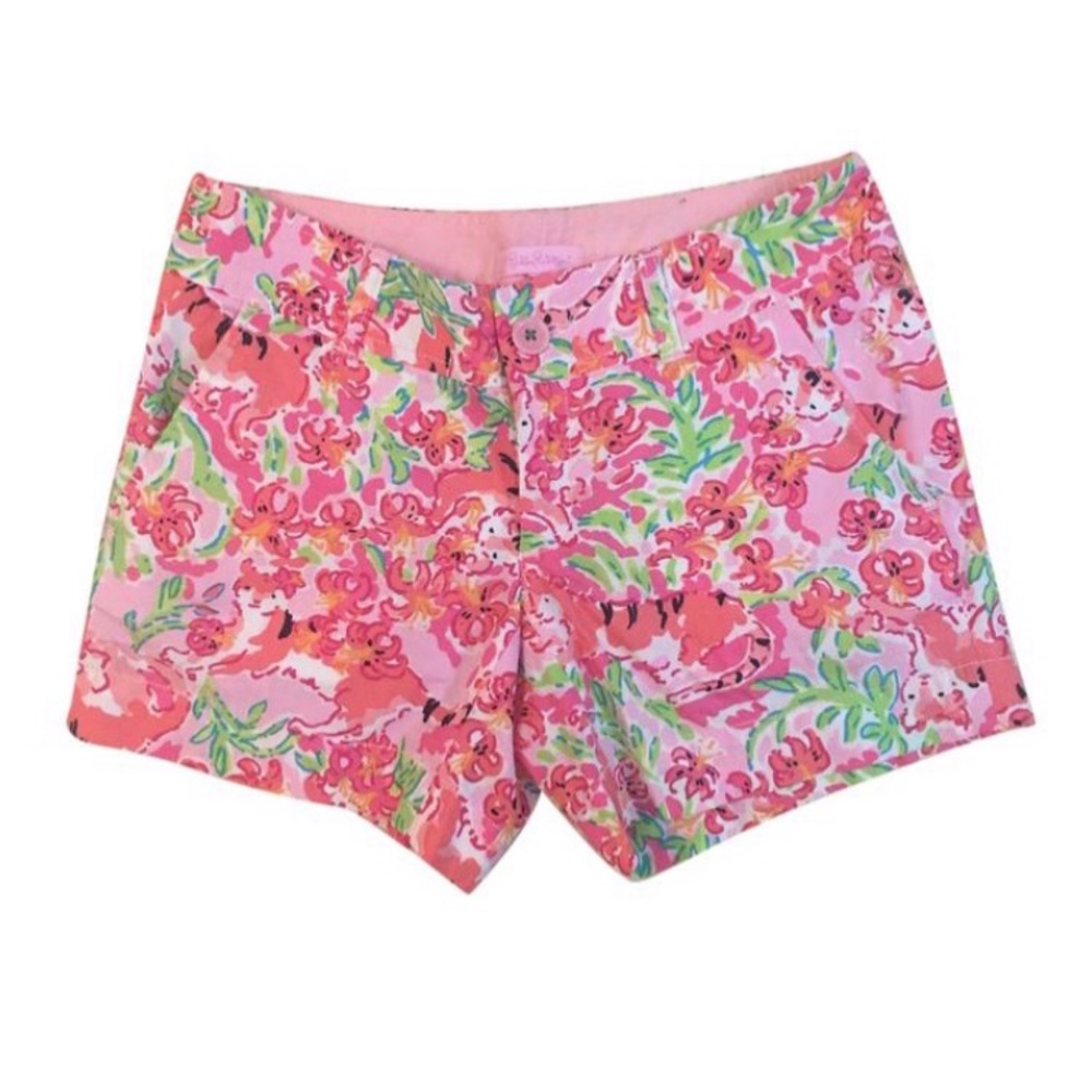 Lilly Pulitzer Call Me Kitty Cat shorts